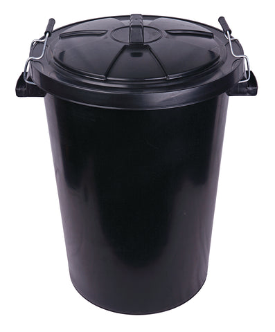 90 Litre Black Storage Dustbin
