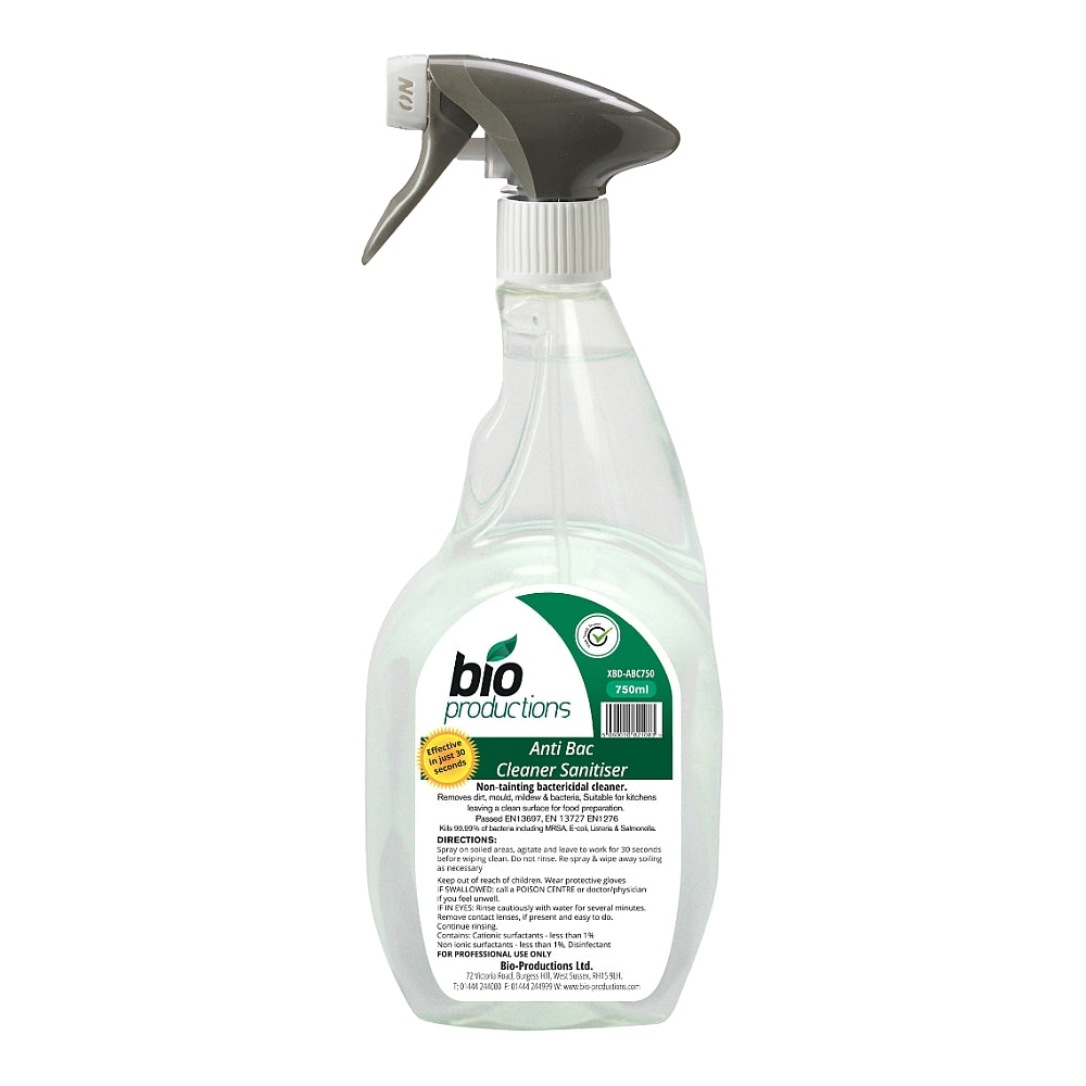 Bio Premium Anti Bac Sanitiser –  30 seconds : 6 x 750ML