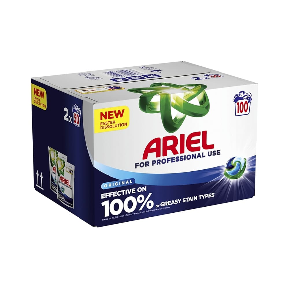 Ariel Professional All-In-1 Laundry Washing Pods 2 x 50 (100 Wash)