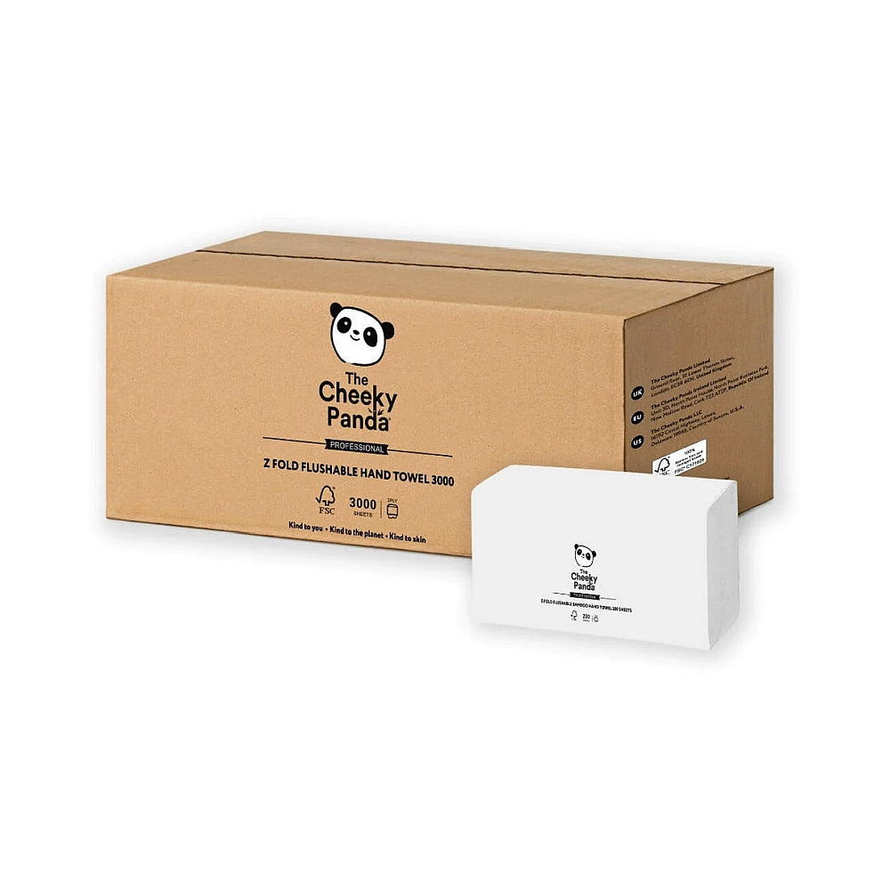 Cheeky Panda Professional Z-Fold Bamboo Flushable Hand Towels