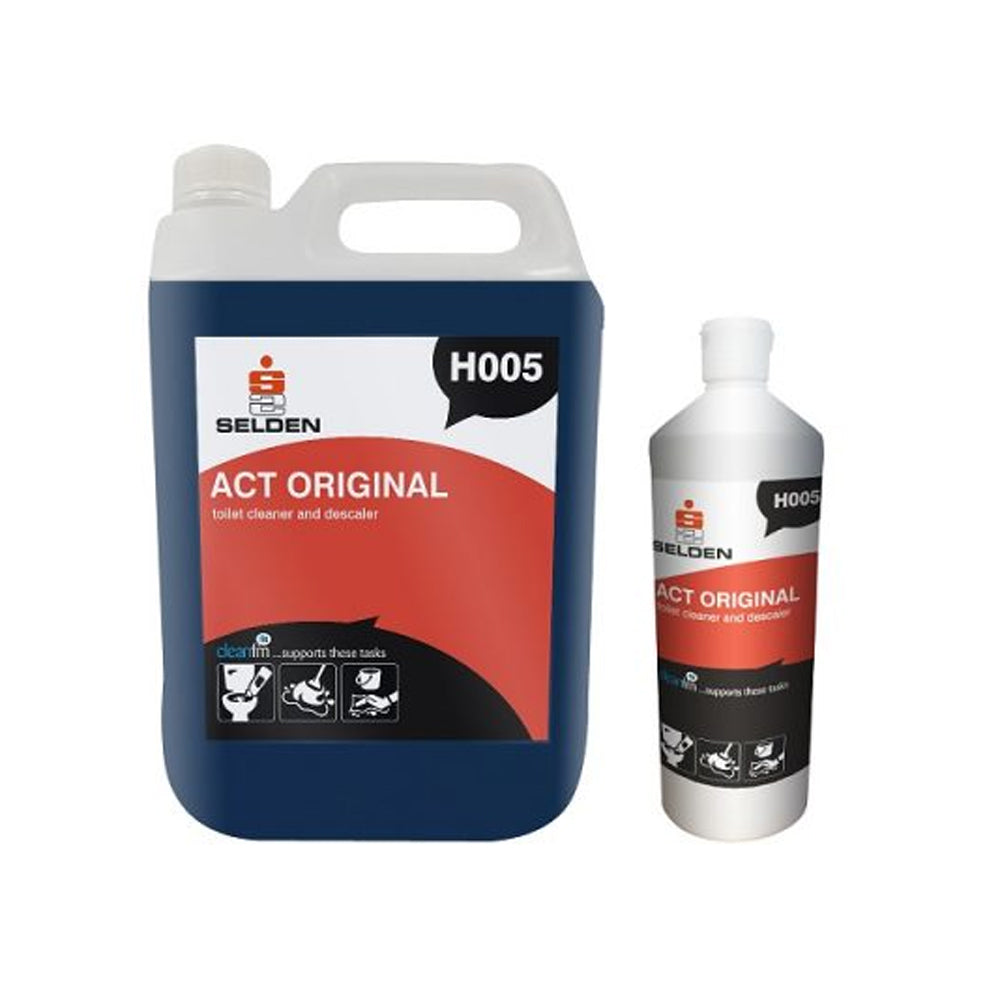 Selden ACT Original Toilet Cleaner & Descaler 1LT & 5LT