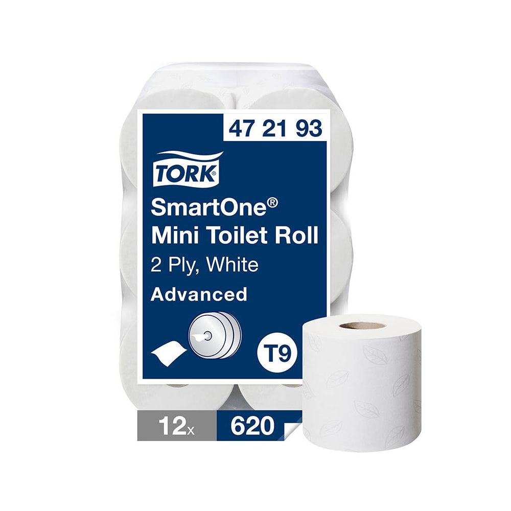 Tork 472193 T9 SmartOne Mini Toilet Rolls x 12