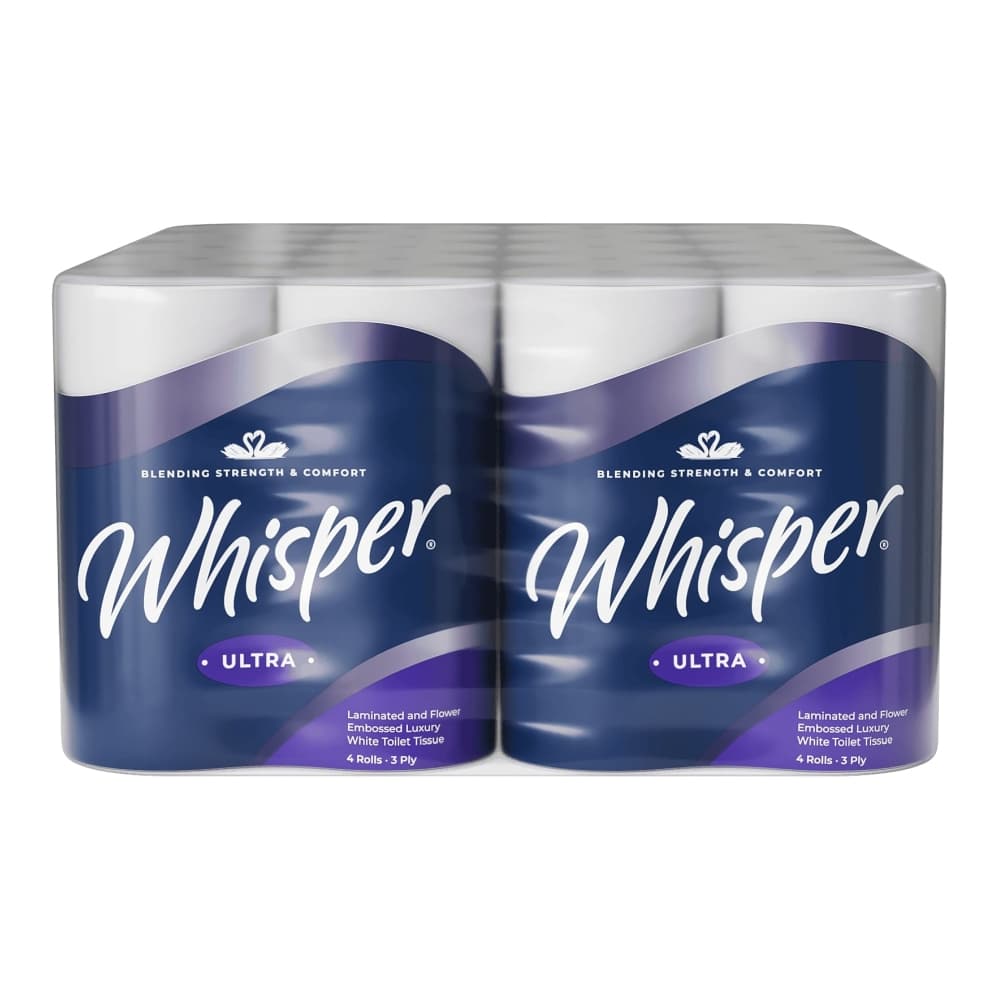 Whisper Ultra 3 Ply Toilet Rolls (40 Pack)