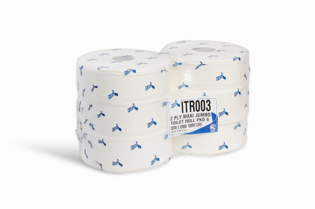 KR0051 Standard Jumbo Toilet rolls: (Case of 6)