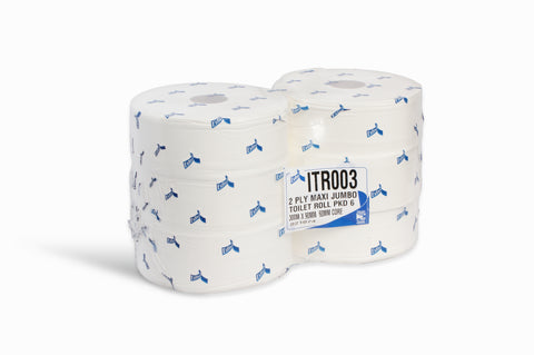 KR0051 Standard Jumbo Toilet rolls: (Case of 6)