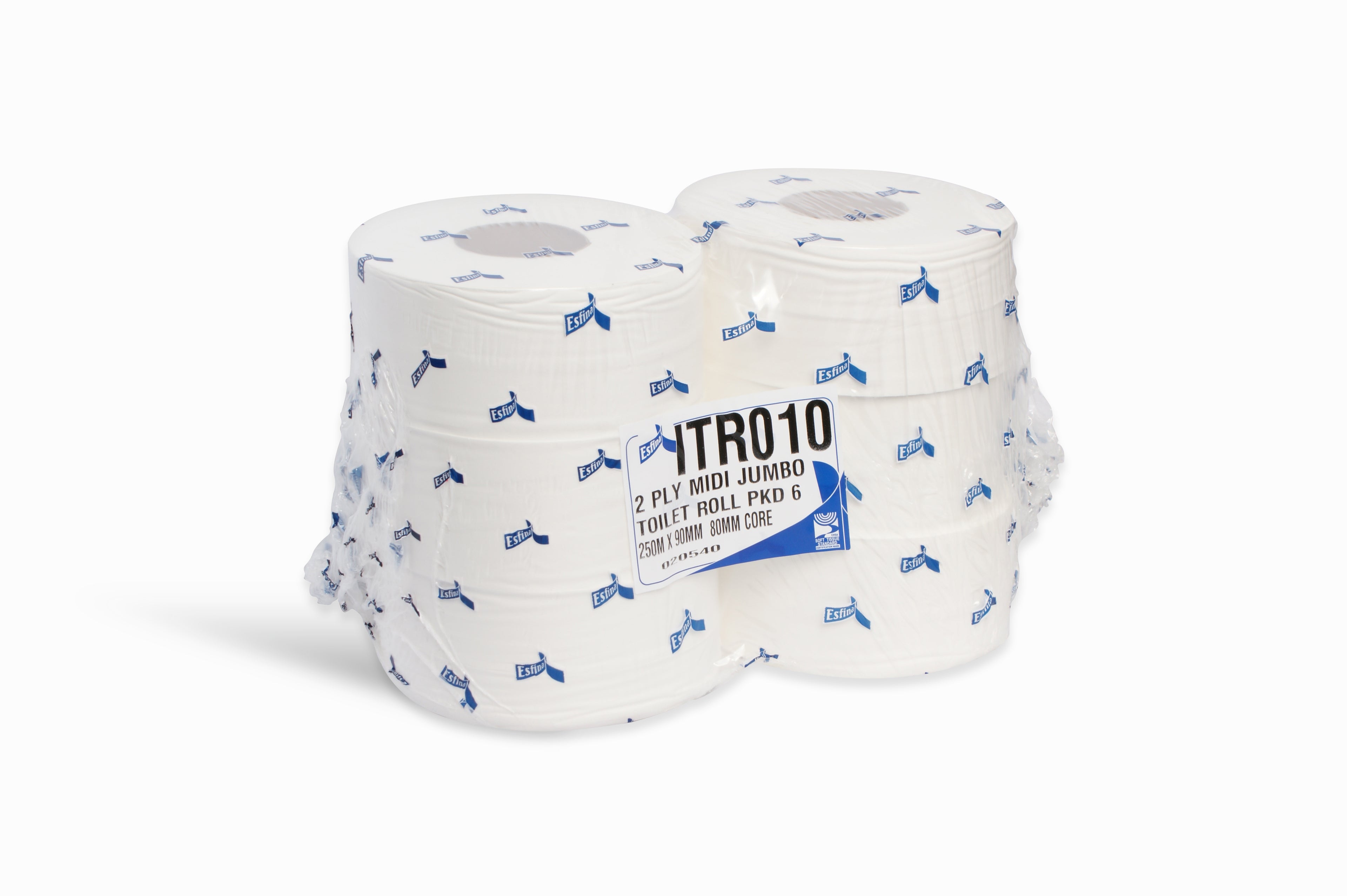 KR0048 Midi Jumbo Toilet rolls: (Case of 6)