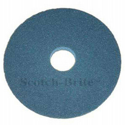 3M™ Scotch-Brite™ Premium Blue Heavy Duty Scrubbing Floor Pads: 15", 16" & 17" (Case of 5)