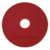 3M™ Scotch-Brite™ Premium Red Spray Cleaning Pads: 15", 16" & 17" (Case of 5)